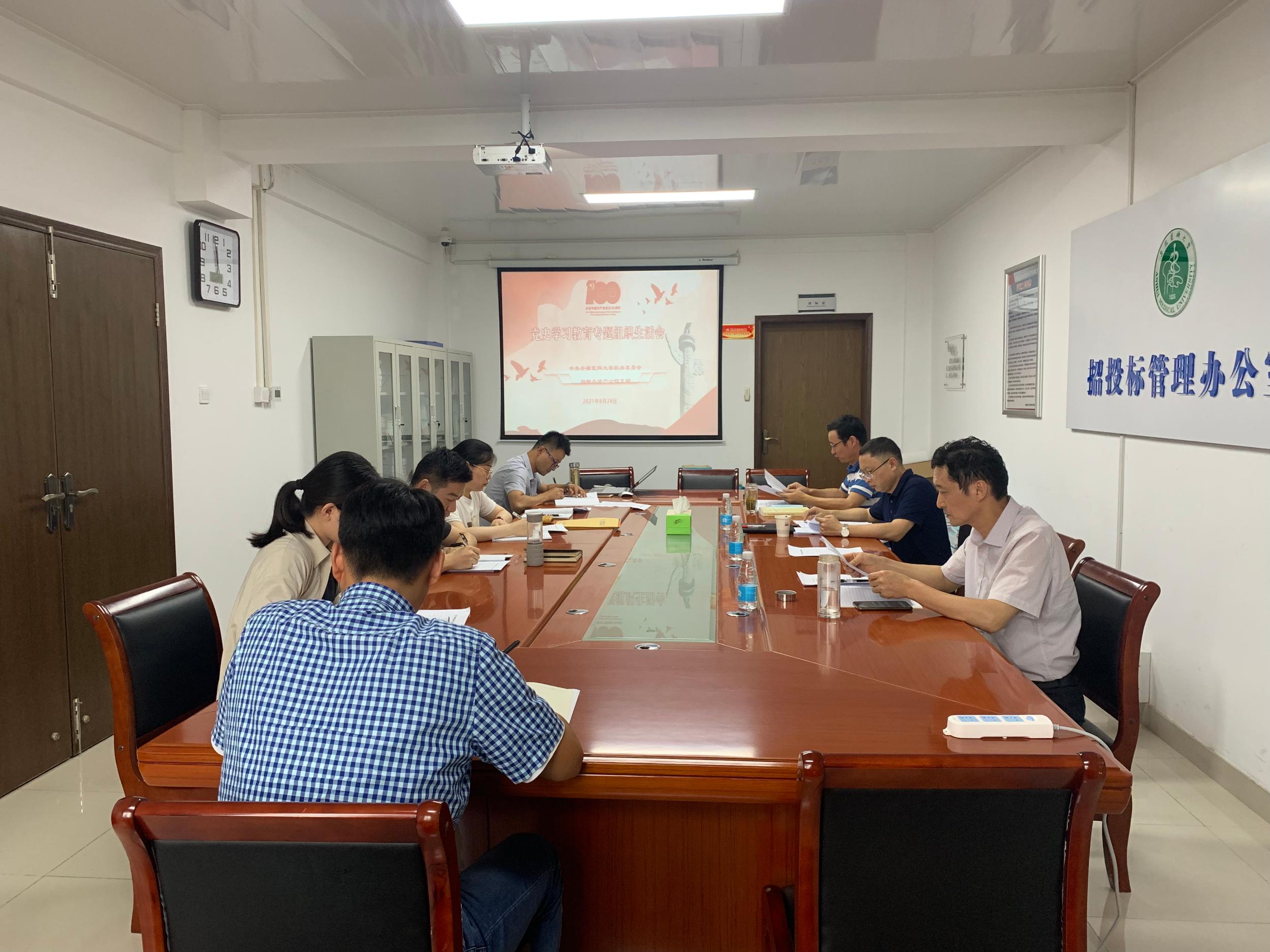 支部召开党史学习教育专题组织生活会